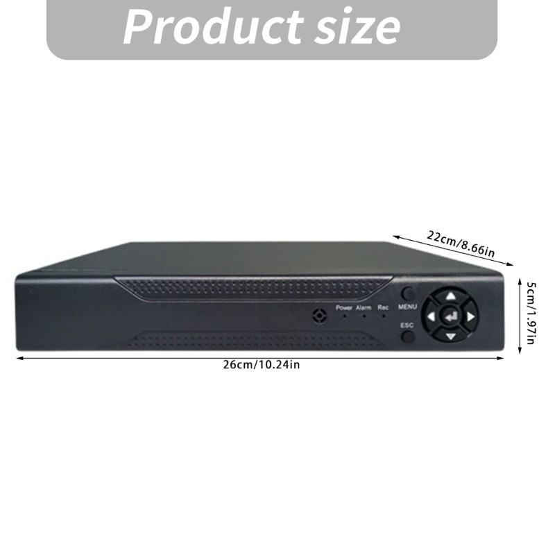 8 Input Channel CCTV DVR Metal Case With VGA Output Networking Connection