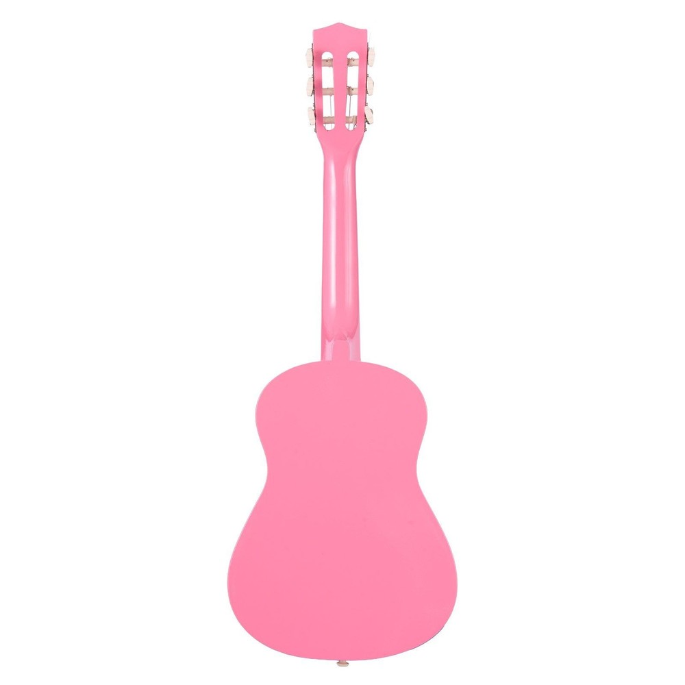 Pink 30in Classical Guitar Kit for Beginners: Nylon Strings, Tuner, Strap, Picks