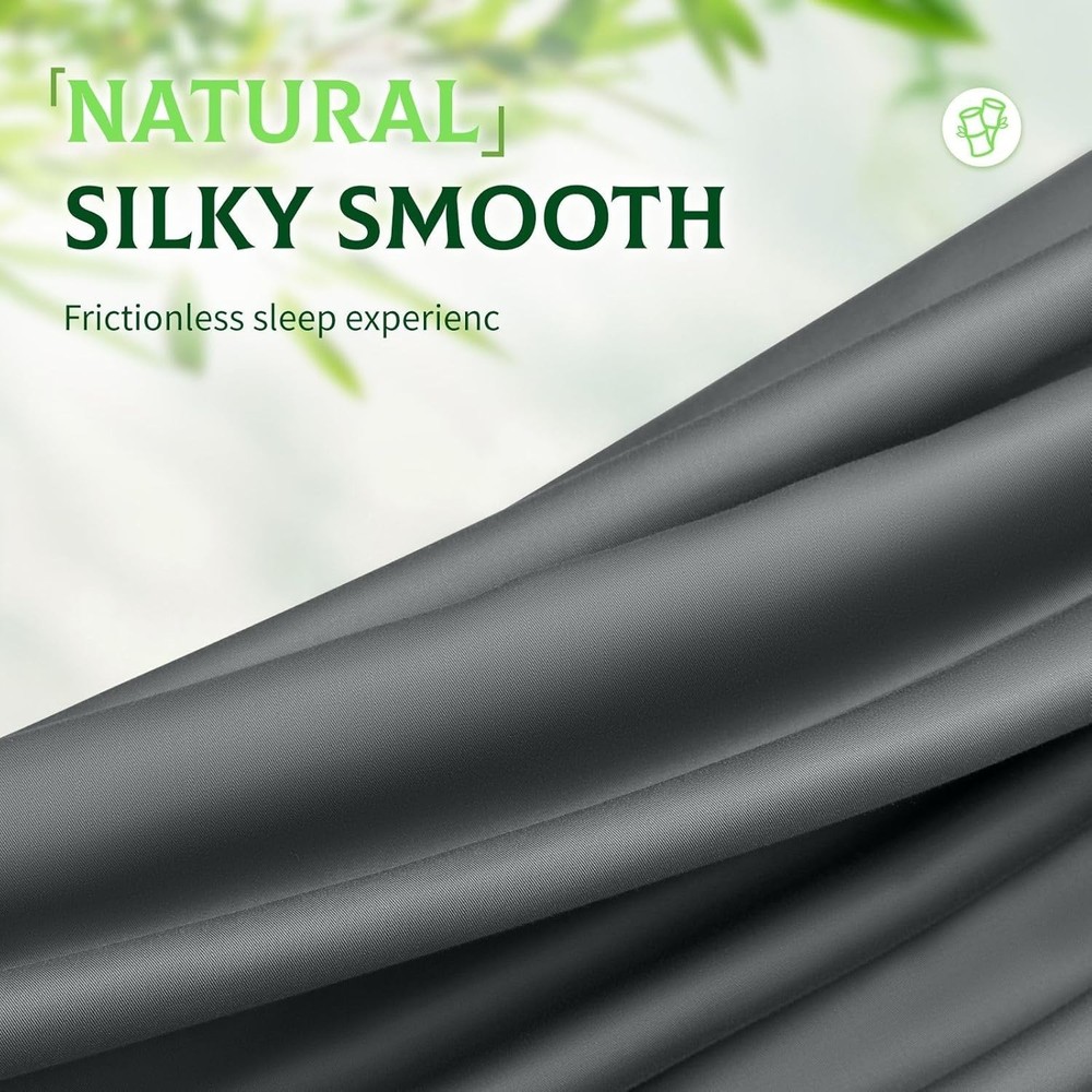 Luxury Viscose Bamboo Queen Bed Sheets - Extra Deep Pocket & Silky Soft