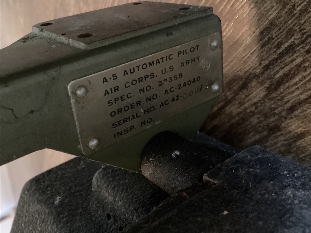 WWII Sperry B-24 Bomber A-5 Automatic Pilot Control System Air Corps WW2