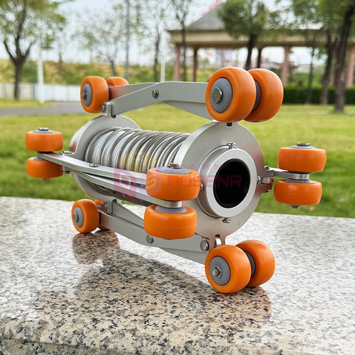 Sewer Endoscope Camera Crawler with Retractable Extension Bracket Guide Pulley