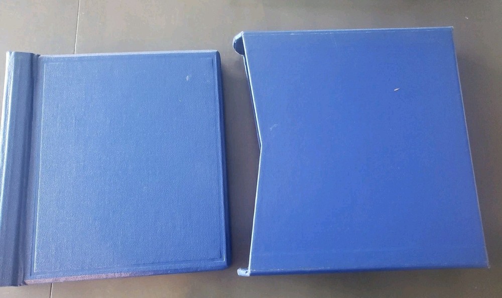 Elbe Stamp Album W 50 Quadrille Pages Slipcase Unused