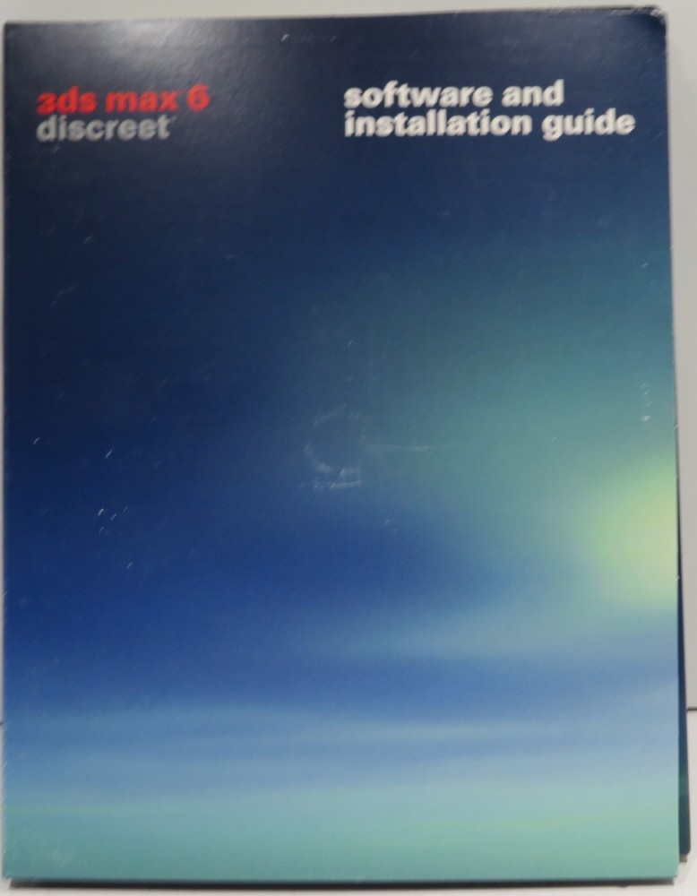 Autodesk 3DS Max 6 Discreet FULL Software & Resources Box 6 COM Upgrade - MAX R4