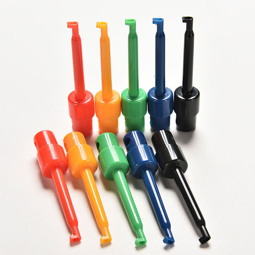 Hook Clip Mini Grabber Test Probe Lead Wire Kit For Multimeter 5Color Test Probe