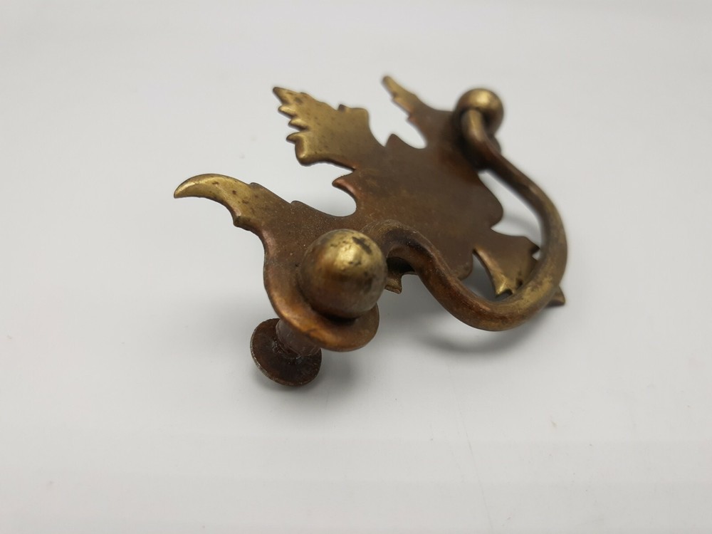 Vintage Ornamental Antique Brass Drawer Pulls