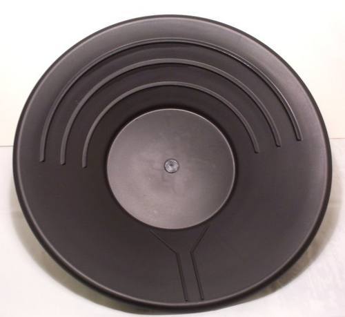 14" Black Plastic Gold Pan Mining Dredging Prospecting