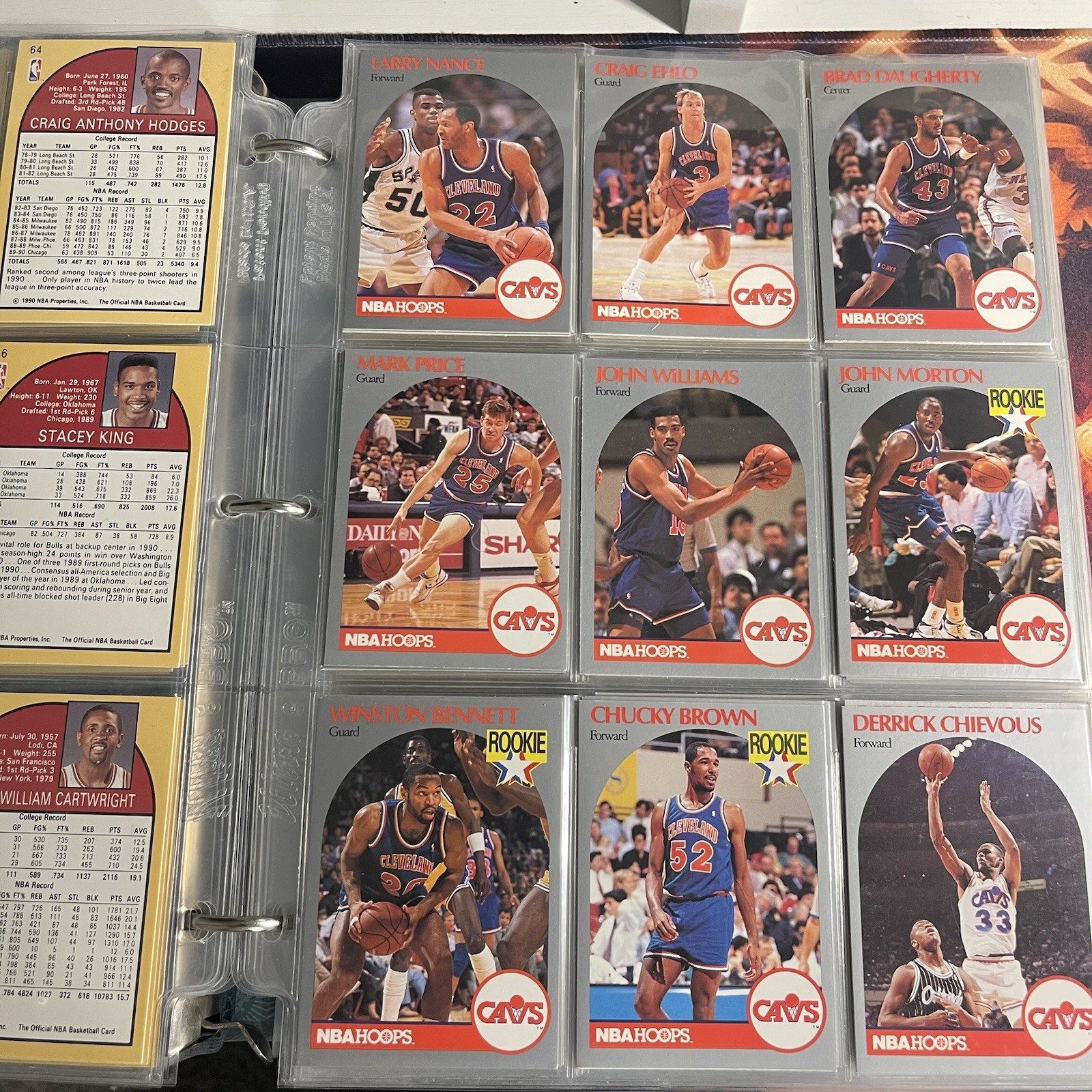 Binder Full of Vintage Basketball Cards