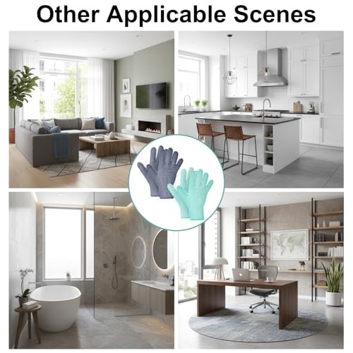 2 Pairs Microfiber Plant Dusting Gloves, Leaf Cleaning Gloves, Microfiber