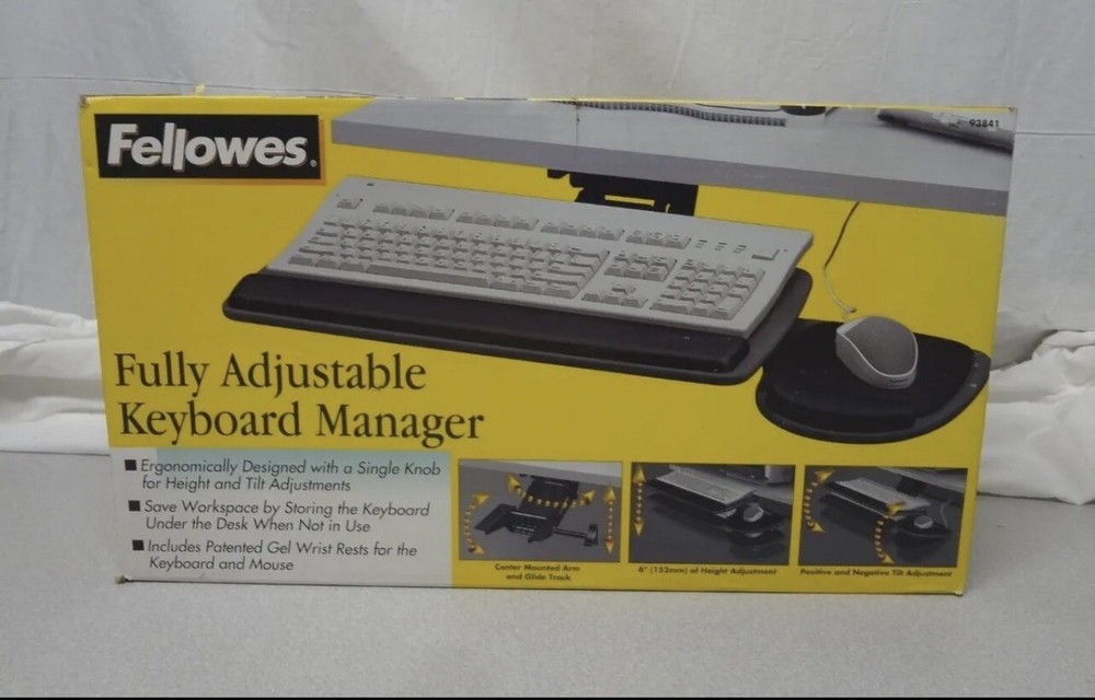 Fully Adjustable Keyboard Manager by Fellowes 2000 Part# 69025