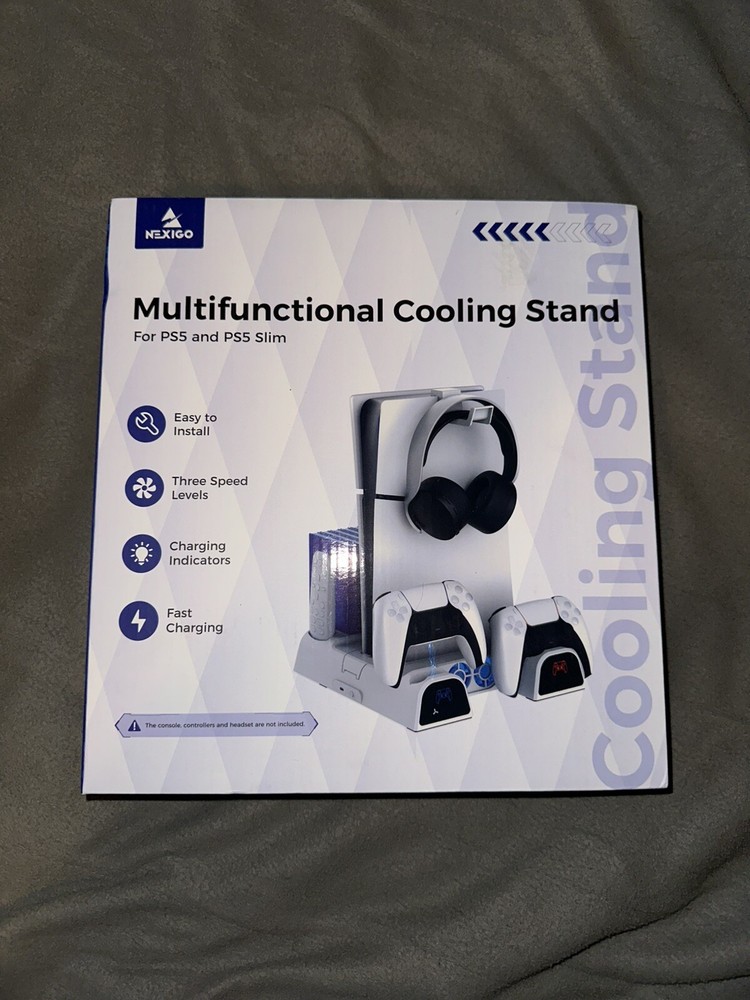 NexiGo Playstation 5 Vertical Stand with Cooling Station Controller