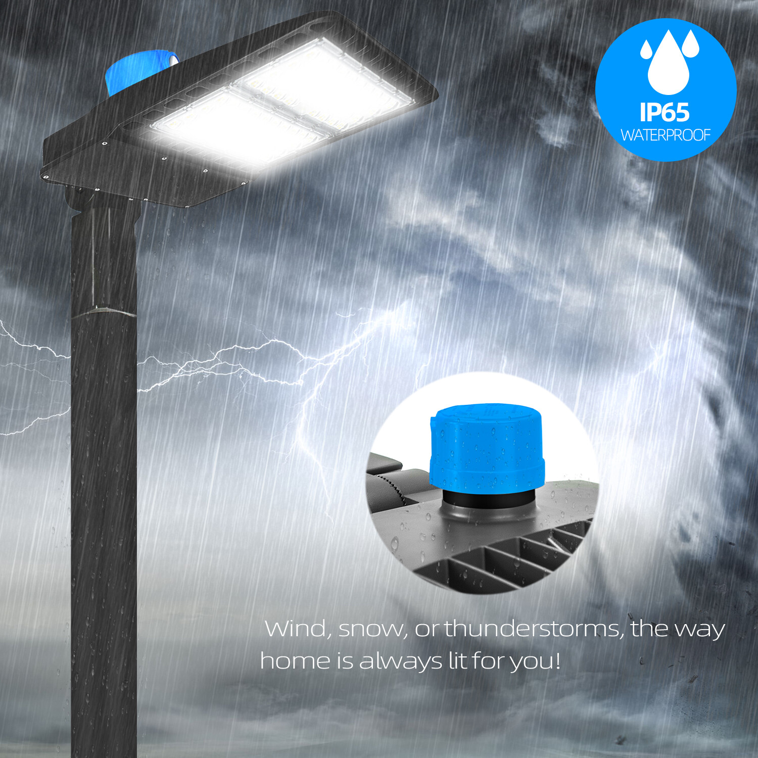 LED Parking Lot Lights 200W 300W Module Street Pole fixture Shoebox Area Light