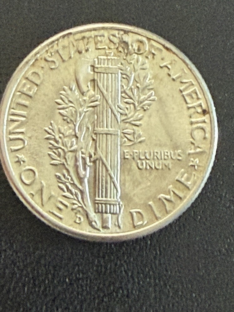 1945 D Mercury Dime BU Full Bands