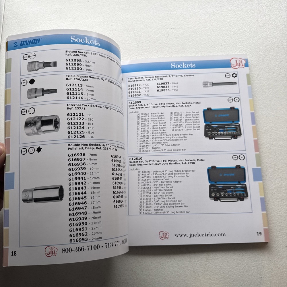 Unior Distributed By J&N Hand Tools Catalog 2011