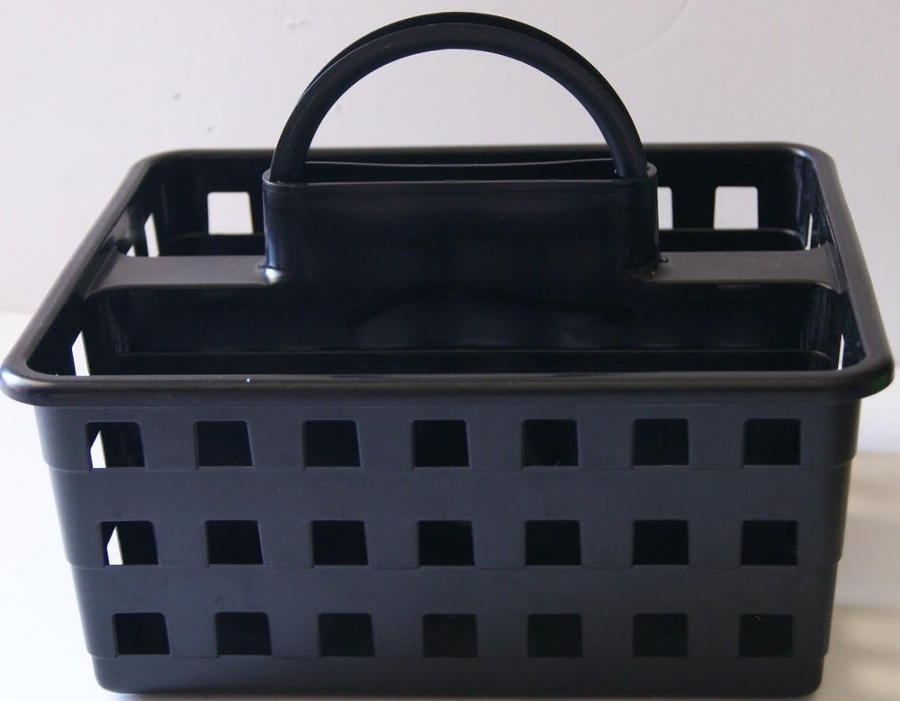 Small Utility Shower Caddy Tote (Black)