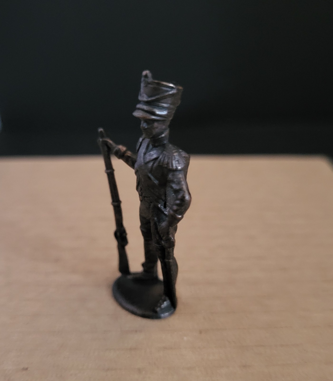 Vintage Napoleonic French Foot War Soldier 1.5" Metal Figure