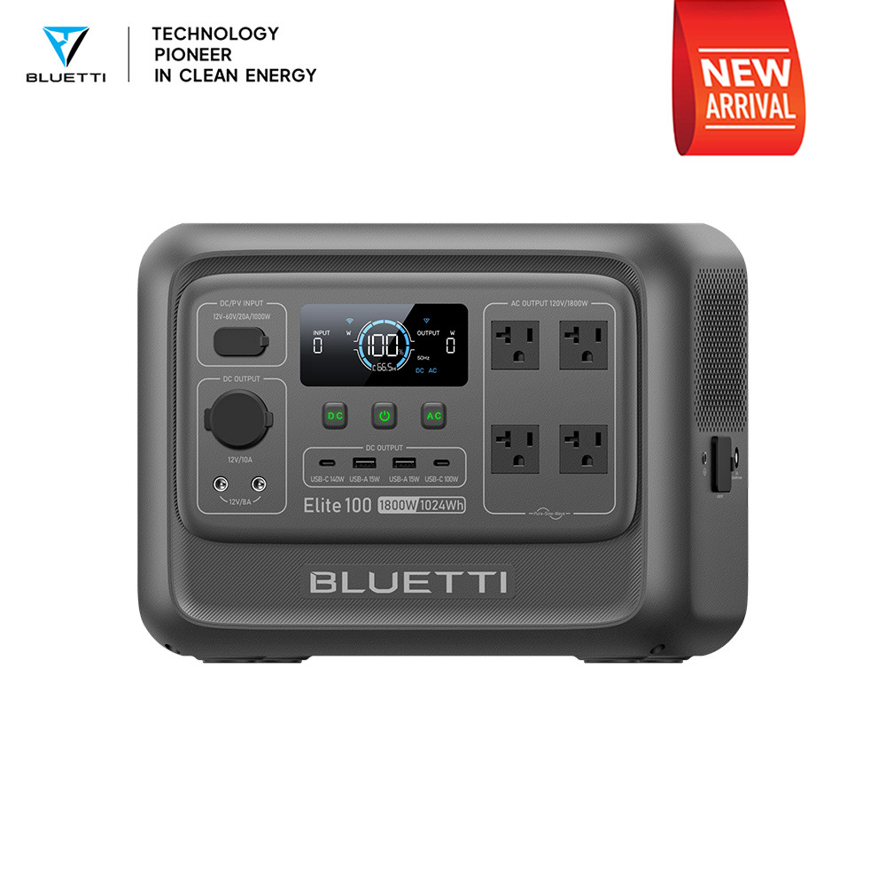 BLUETTI Elite 100 V2 1800W 1024Wh Portable Power Station Off-Grid Power 10ms UPS