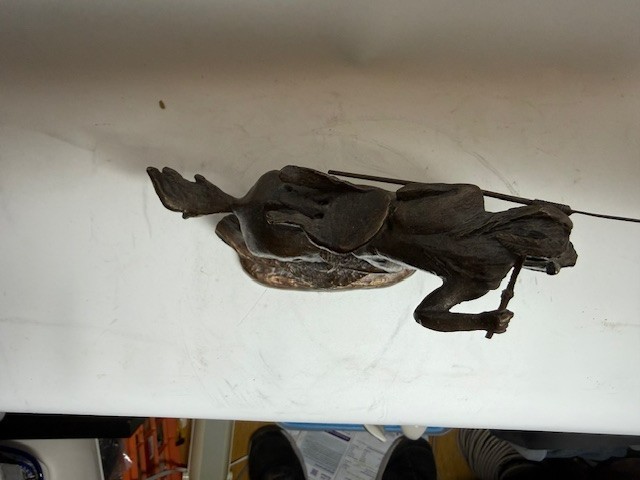 Frederic Remington Solid Bronze Cheyenne Statue Sculpture in great condition