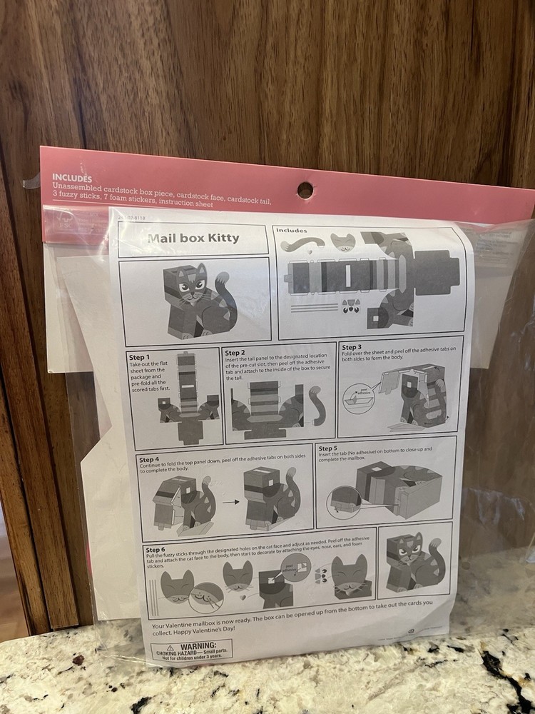 Spritz Mailbox Decorating Kit Kitty Theme Model 240-02-8118