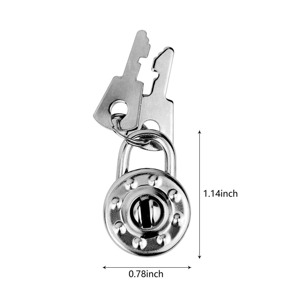 10 Pack Mini Diary Padlock, Small Locks with Keys, Tiny Luggage Locks for Tra...
