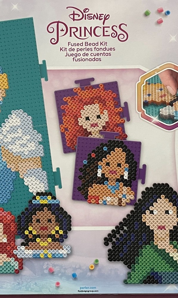 Disney Princess Fused Bead Kit Include 25 Projects, Multicolor, 15007 Pieces