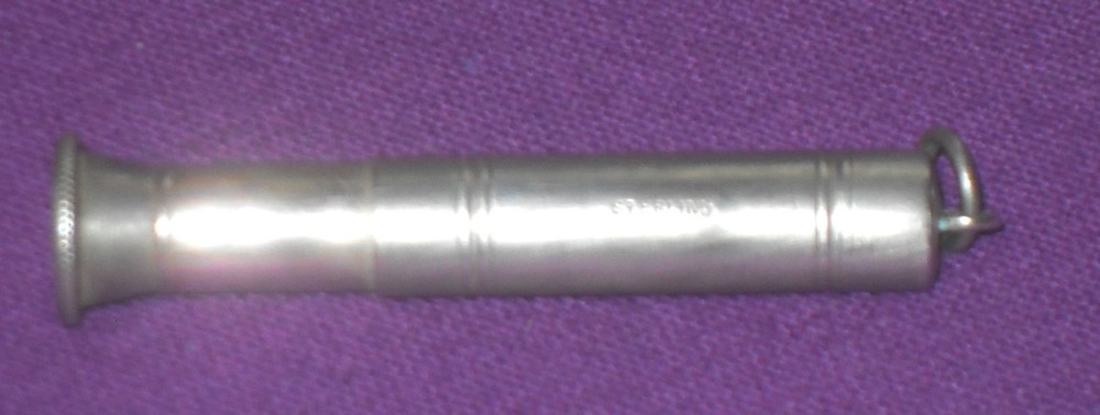ANTIQUE 1930/40s SOLID STERLING SILVER TELESCOPIC CIGAR PRICKER PIERCER