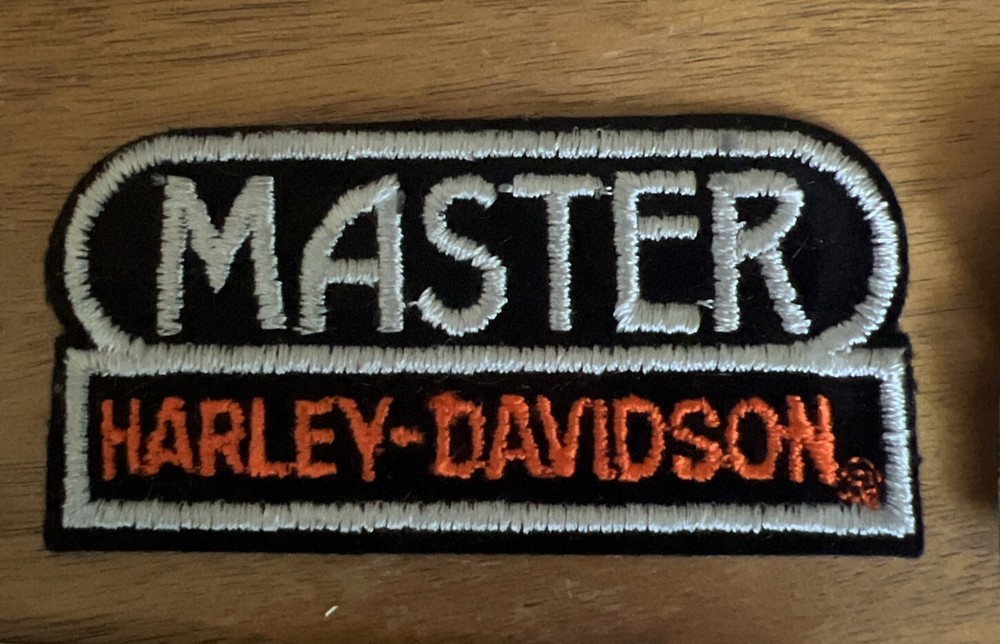 Vintage Harley Davidson Patch Iron On Master And Slave Pair