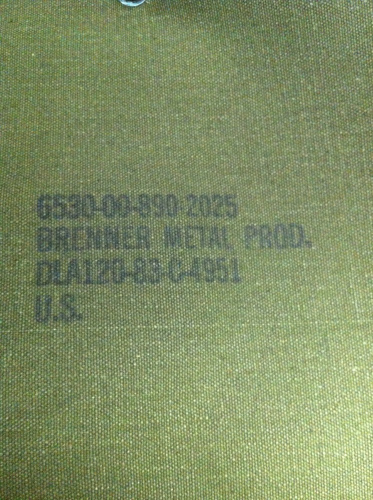 NEW IN BOX FOLDING ALUMINUM BASIN STAND w/ CASE MILITARY ISSUE CAMPING