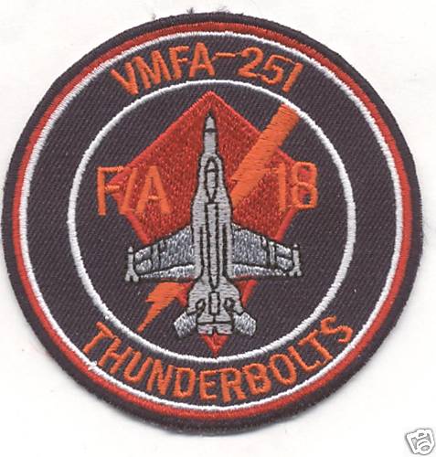 VMFA-251 F-18 bullet patch