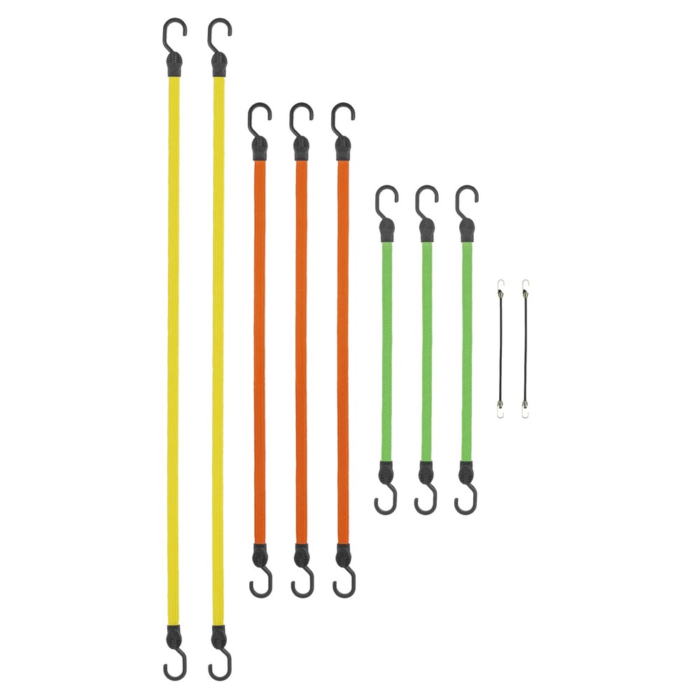 SmartStraps 10-Pc. Flat Strap Bungee Value Pack, Model# 615