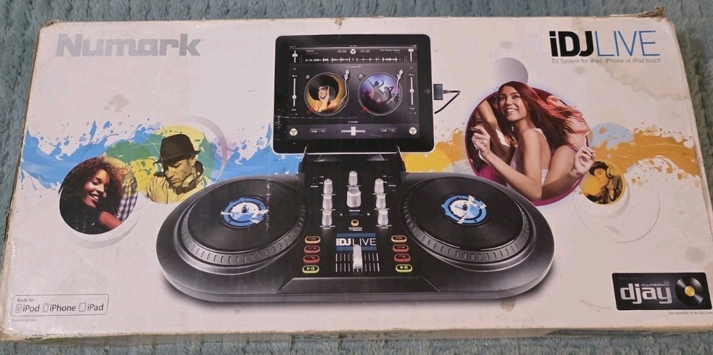 Numark iDJ Live Digital DJ Controller Turntable Apple Mac PC Ipad Iphone Ipod