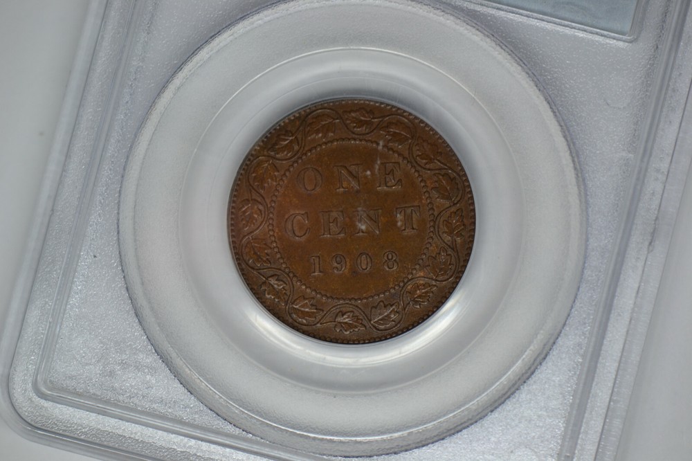 Canada: 1908 Large Cent- PCGS MS-63 BN. Lovely.