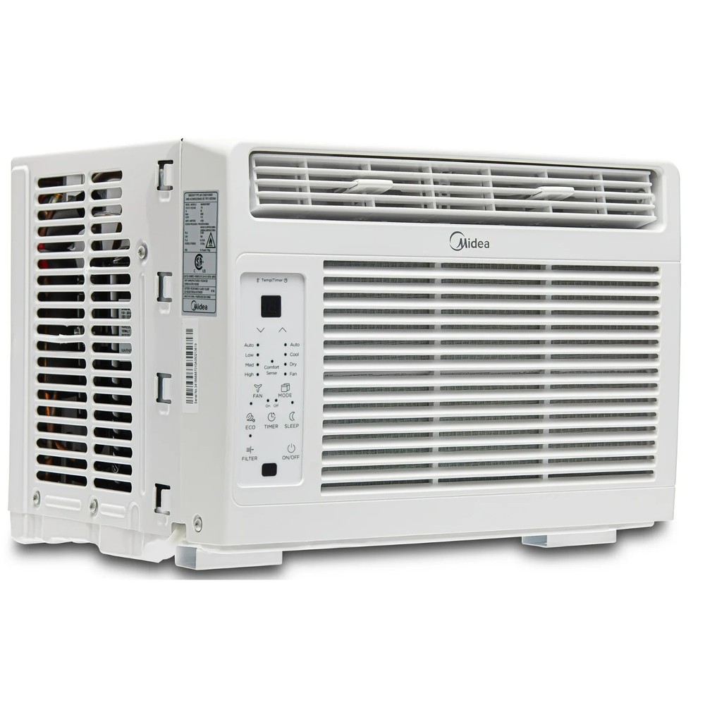 Midea 5,000 BTU Window Air Conditioner, Remote, Programmable Timer, White