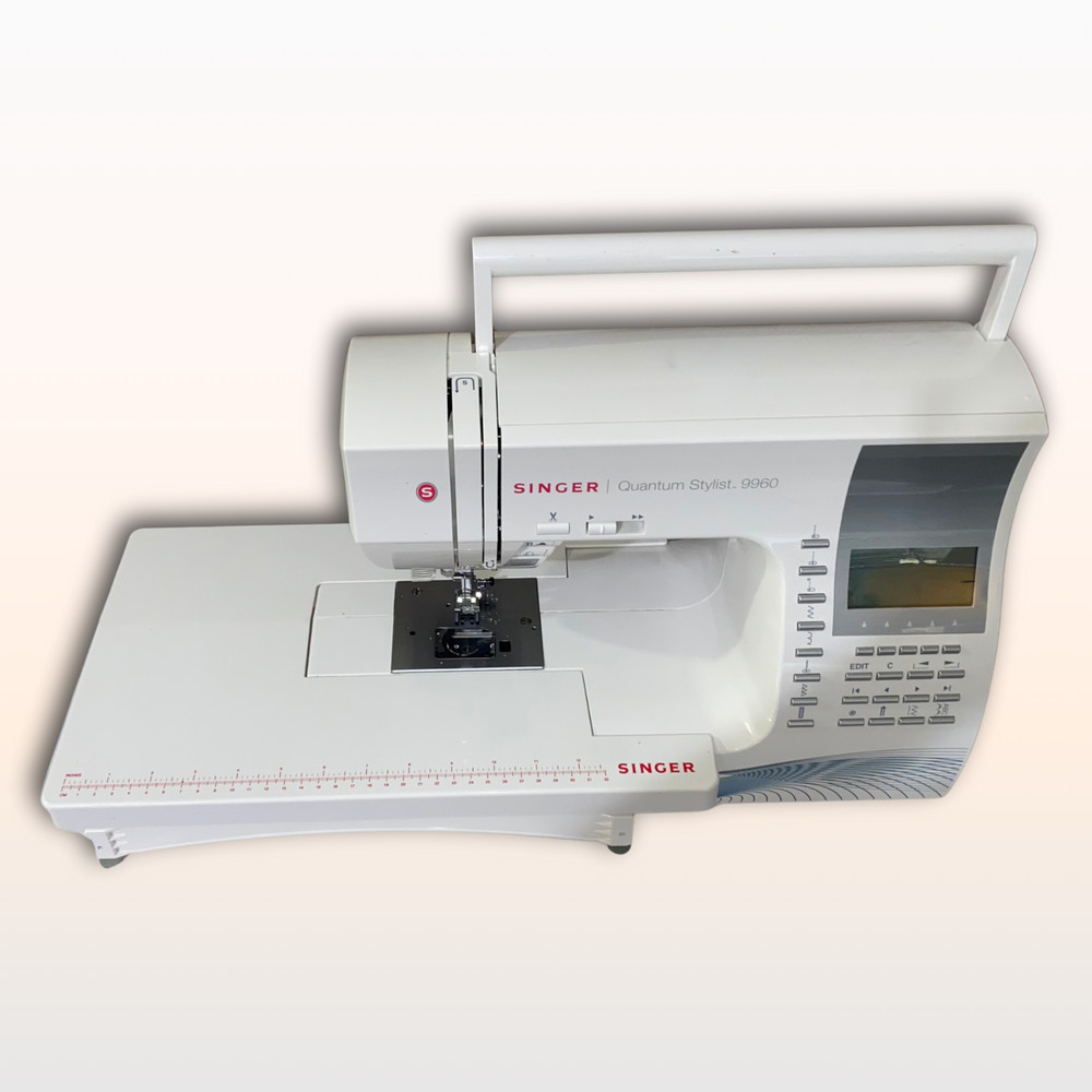 SINGER® Quantum Stylist 9960 Sewing Machine with Extension Table & BUNDLE