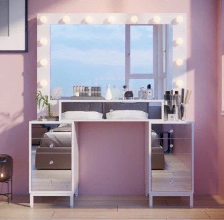Vanity Desk with Mirror