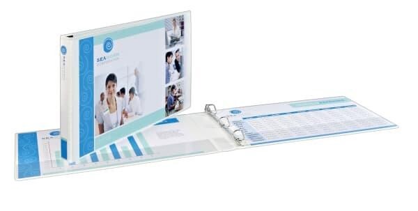 NEW! Avery #72124 11" x 17" White Binder w/1" Slant Rings, 250 Sheet Cap., 2/$25