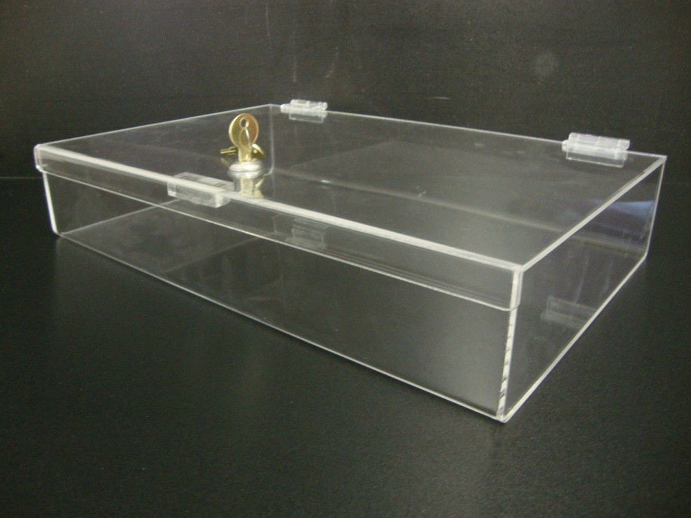 DS-16" x 10" x 3" Locking Security Showcase Safe Box Countertop Display Case