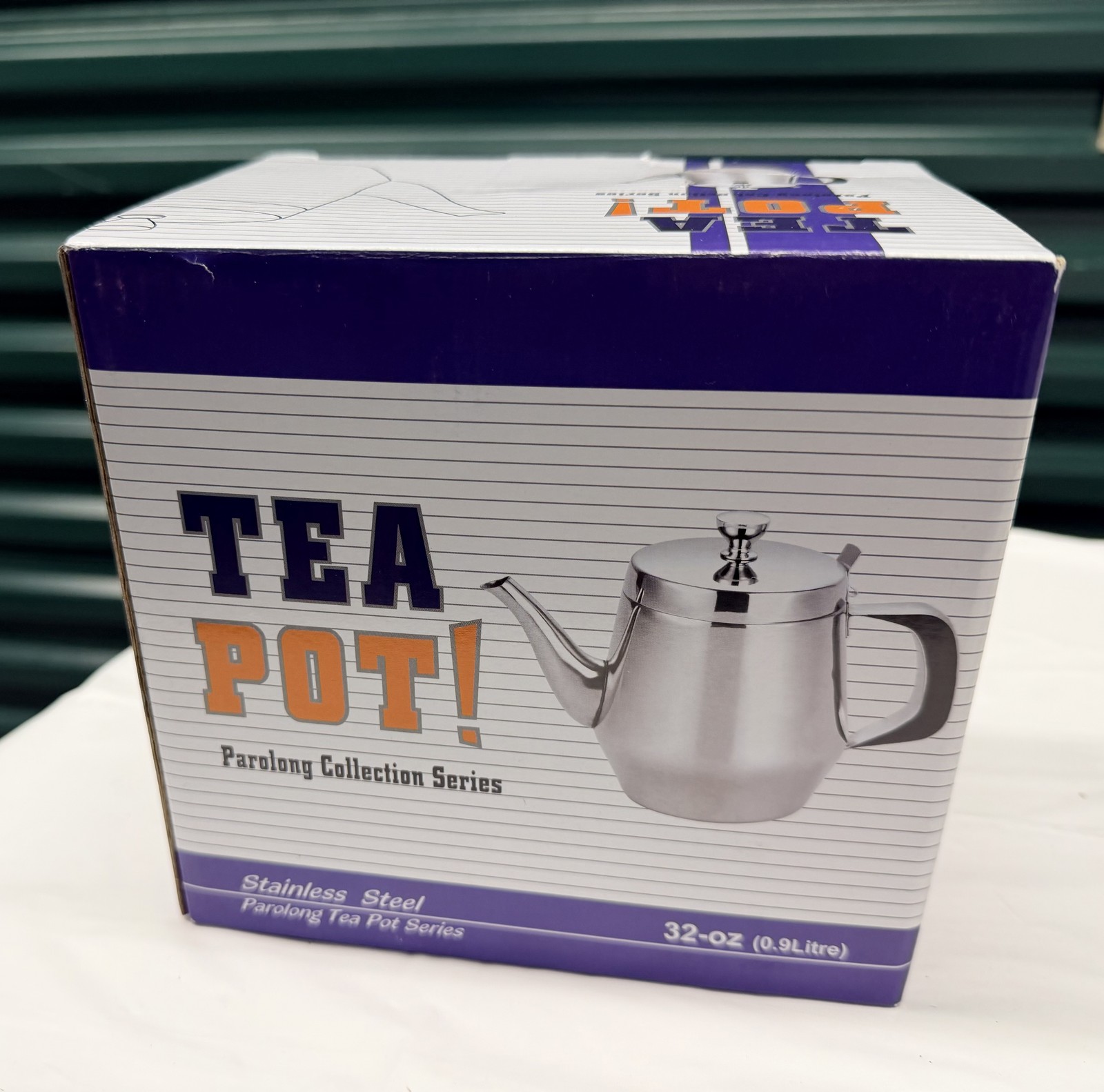 Stainless Steel Tea Pot 3.5" diameter Top for Restaurant / Commercial Use (32oz)