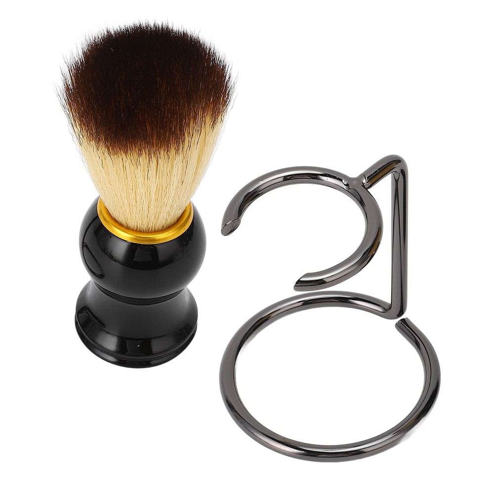 Curved Handle Shaving Brush Set For Comfortable Shaving Experience