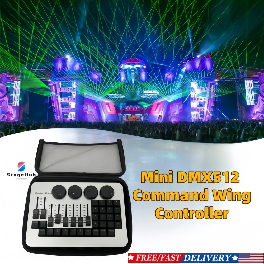 Portable DMX512 Mini M A 2 Command Wing Stage Light Controller DJ Show Console