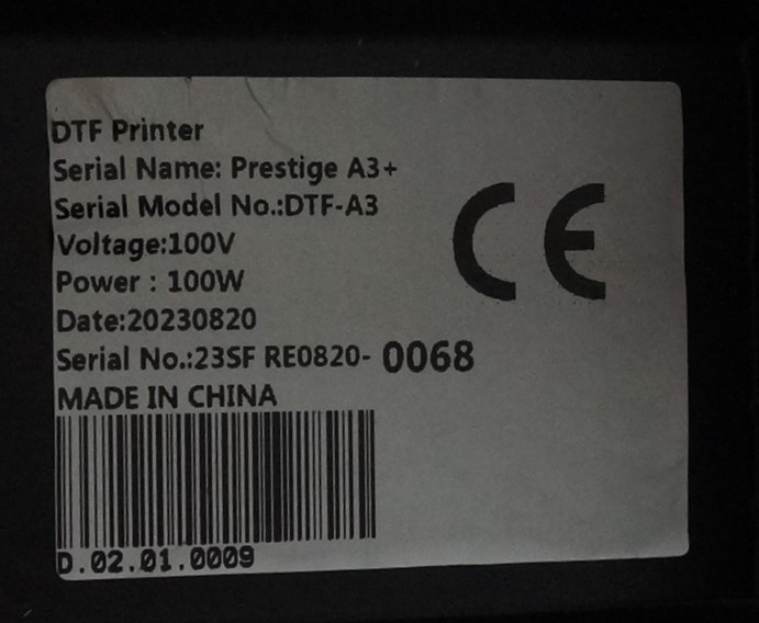 AA Prestige A3+ DTF Printer