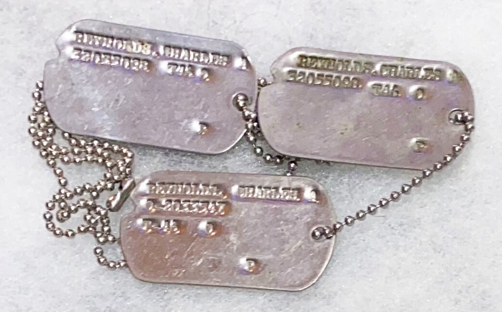 Charles Reynolds T-46 Dog Tag Set