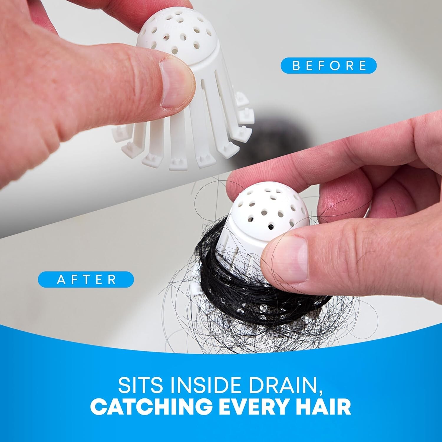 TubShroom Toss 21pk Disposable Bath Tub Drain Strainers - Hair Catcher for Tub