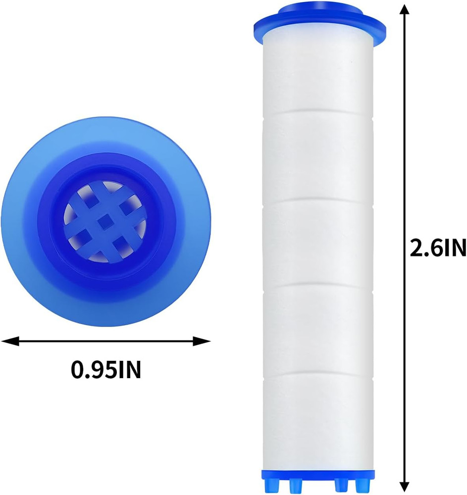 20 Pack Shower Filter Shower PP Cotton Filter Handheld, Replacement Tool Suitabl