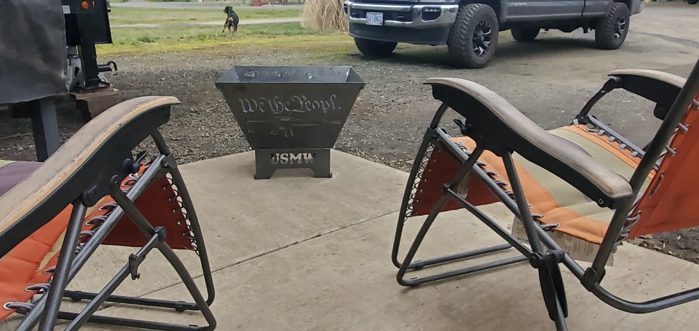 Custom Large Multi Design Fire Pit (Collapsible)