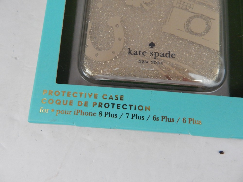 Kate Spade Protective Case iPhone 8 Plus iPhone 7 Plus Gold Foil/Gold Glitters