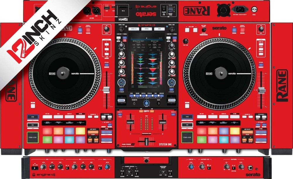 Rane System One Skin - Red/Black