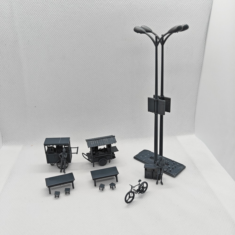 SSMODEL 1:72 Breakfast/Coffee /Roadside stall