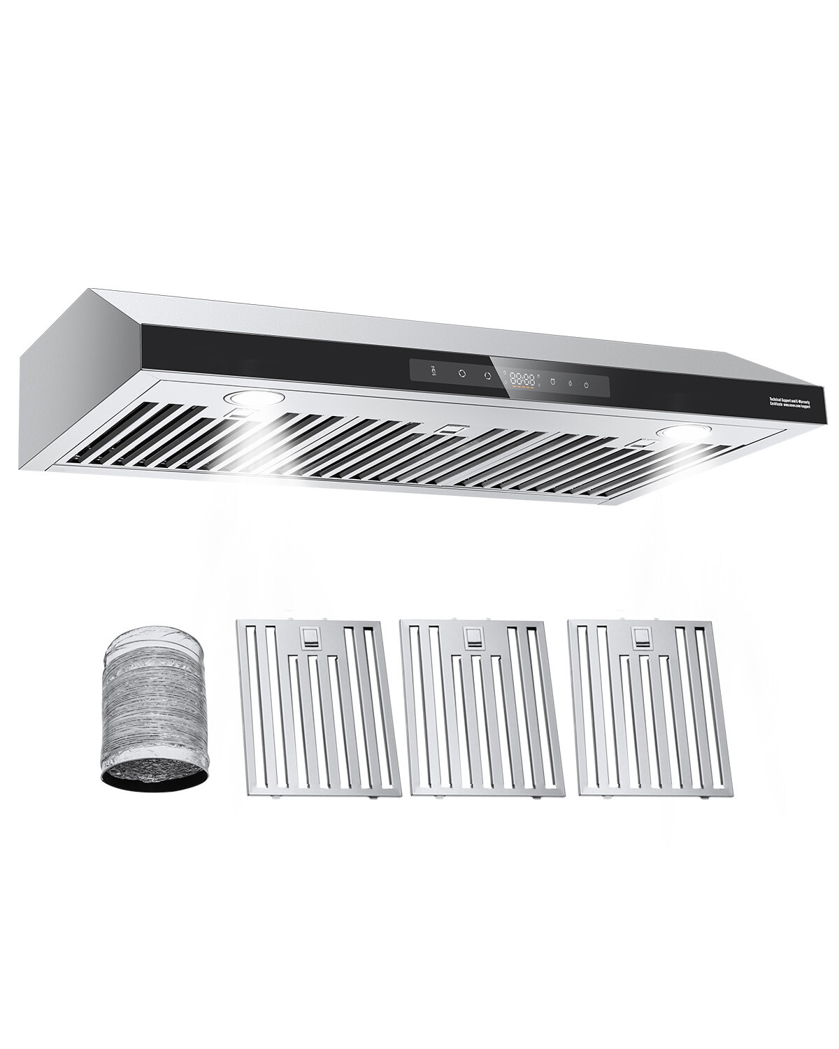 36" Under Cabinet Range Hood Vent Hood 900CFM Gesture & Touch Control