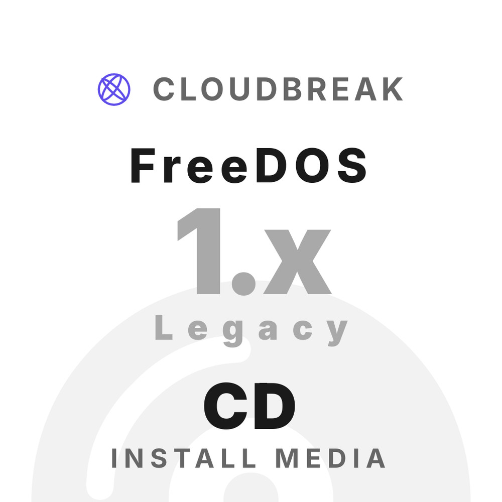 FreeDOS 1.x Legacy Bootable/Live Install CD NEW