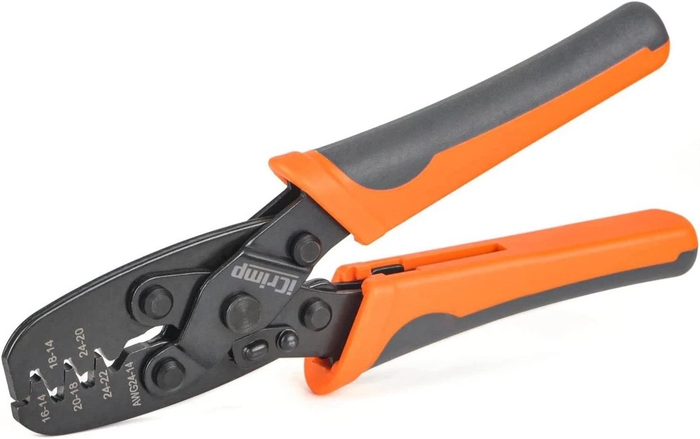 iCrimp Open Barrel Terminal Crimping Tool for Molex Style DELPHI AMP Orange